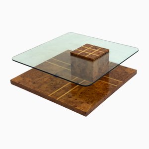 Table Basse Vintage en Loupe de Bois de Smania