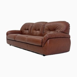Vintage Design Sofa in Imitation Leather from Poltrona