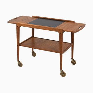 Mid-Century Teak Thea Trolley by Yngve Ekström, Sweden, 1950s
