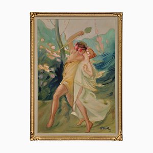 Antoine Calbet, Follower of Antoine Calbet, 1890s, Watercolor, Framed