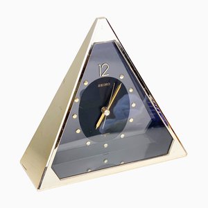 Triangular Mantle Clock from Seiko, 1990s