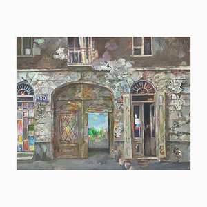 Janusz Mulak, A Yard, 2010, Oil and Acrylic on Canvas