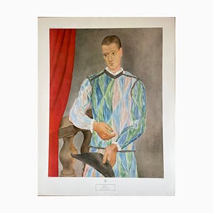 Pablo Picasso, Arlequín, años 90, Papel