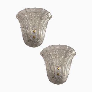 Vintage Murano Glass Sconces, 1970s, Set of 2