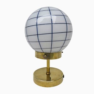 Small Vintage Art Deco Brass Table Lamp