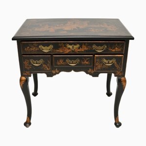 Lacquered Chinoiserie Lowboy Side Table, 1950