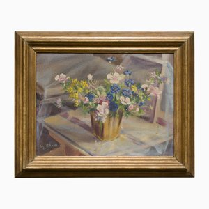 Luce Balla, Stillleben, 1920er, Öl auf Leinwand, Gerahmt