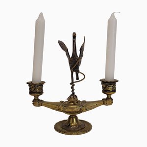 19th Century Napoleon III Candleholder in Ormolu by August-Maximilien Delafontaine, France