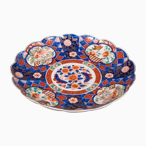 Large Antique Imari Fruit Display Plate, 1900
