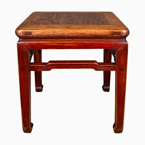 Antiker japanischer Chabudai Tisch aus Ulmenholz, 1900