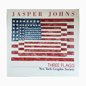 Jasper Johns, Three Flags, 1958, Paper