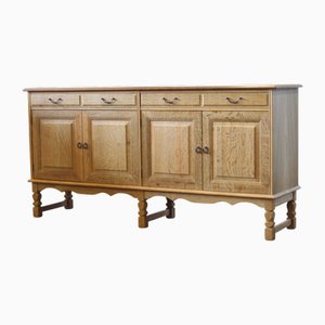 Modernes Niedriges Dänisches Sideboard aus Heller Eiche, 1987