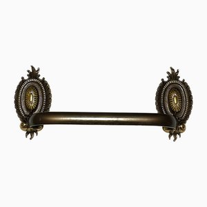 Art Deco Chiarini Brass Towel Holder, 1940s
