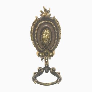 Art Deco Chiarini Brass Towel Holder, 1940s