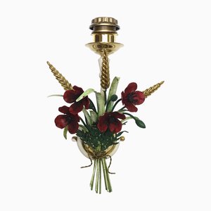 Lampade da parete con paralume in tessuto di Unbekannt, anni '70, set di 2