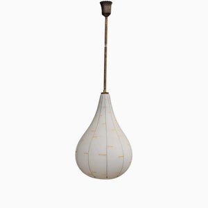 Lámpara colgante de cristal de Murano, años 50