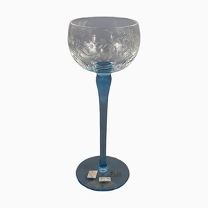 Blown Murano Glass Vase with Engraved Flowers, 1970