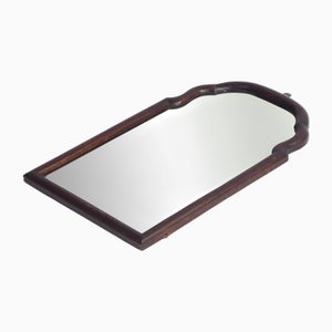 Antique Wooden Scalloped Wall Mirror
