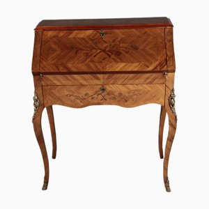 Small Antique 20th Century Rococo Ladies Secretary in Rosewood, 1920s