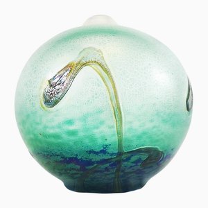 Vase Boule en Verre Soufflé par Jean Claude Novaro