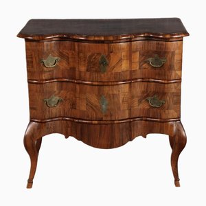 Small Baroque Chest of Drawers in Walnut, 1750s