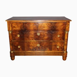 Empire Chest of Drawers in Walnut, Late 19th Century