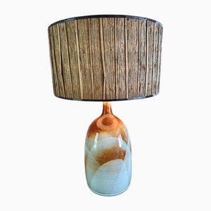 Lampada grande vintage in arenaria, anni '70