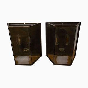 Vintage Geometric Wall Lights, Set of 2