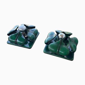 Ceramic Wall Light from Göbel, 1970s ,Set of 2