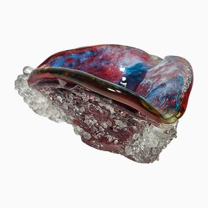Glass Ashtray, Italy, 1980s