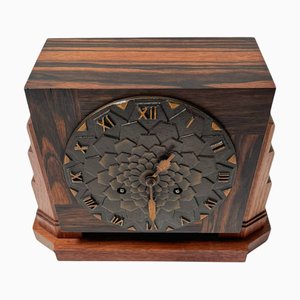 Orologio da camino Art Déco Amsterdamse School di Mundiklok, anni '20