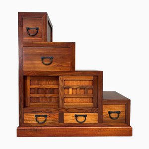 Vintage Japanese Kaidan Dansu Step Chest, 1970s-1980s