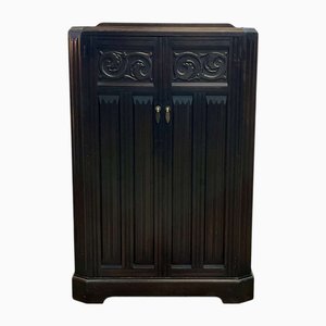 English Oak Student Cupboard, 1930s