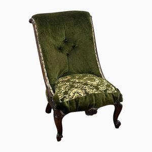 Sillón victoriano de caoba, siglo XIX