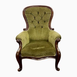 19th Century Victorian Armchair in Mahogany