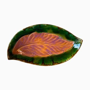 Vintage French Leaf Platter from Vallauris, 1950s