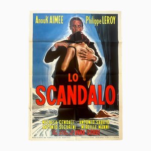 Vintage Italian Lo Scandalo Movie Poster, 1966
