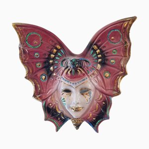 Venetian Ceramic Mask, Italy, 1980s