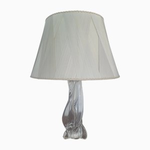 Lámpara de mesa Mid-Century de cristal de Sevres