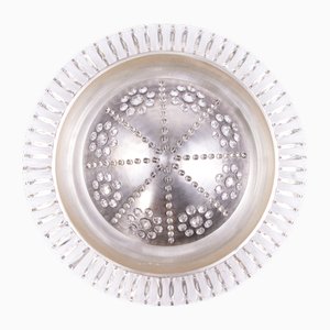 Lámpara de araña francesa Art Déco grande en forma de sol de cristal de Bakalowits & Söhne, años 40