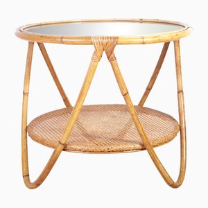 Mid-Century Rattan Coffee Table by Alan Fuchs for Uluv, 1960s