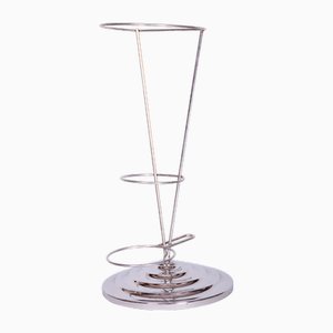 Bauhaus Umbrella Stand in Chrome-Plated Steel, Germany, 1950s