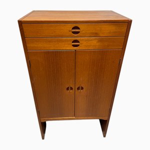 Mueble danés pequeño de teca de Aksel Kjersgaard para Odder, años 60