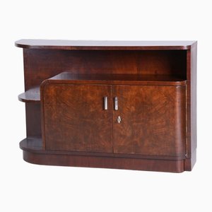 Petit Meuble Art Déco en Noyer, République Tchèque, 1930s