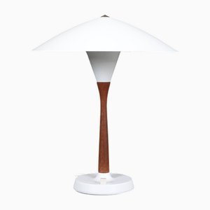 Danish Desk Lamp in Metal and Teak, 1960s