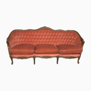 Geschwungenes französisches Sofa, 1920er