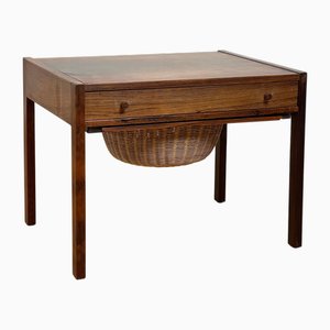 Danish Rosewood Sewing Table, 1950-60s.