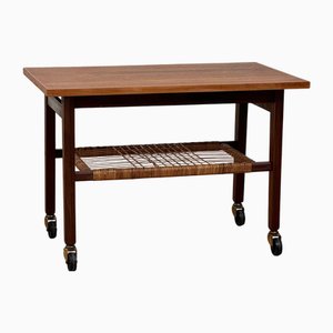 Teak Serving Trolley, Denmark, 1950-1960s