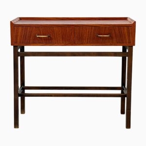 Mesa de recibidor de caoba con 2 cajones, Suecia