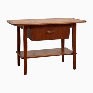 Table d'Appoint en Teck, 1950s